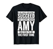 AMY Gifts Name Personalized Birthday Presents Funny Joke T-Shirt