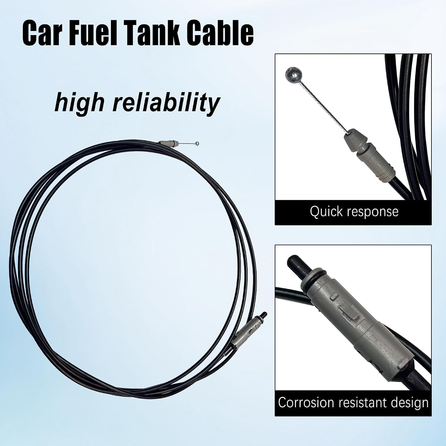 77035-06160 Car Fuel Tank Cable Compatible with Toyota Camry 2006 2007 2008 2009 2010 2011 2012 2013 2014 2015 Fuel Tank Cover Lock Control Cable