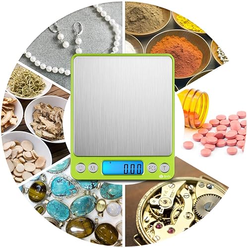 Miniatura 6 de AMIR Báscula digital de cocina, 17.64 oz - 0.00 oz, mini báscula de bolsillo para joyas, báscula de alimentos para cocinar con pantalla LCD