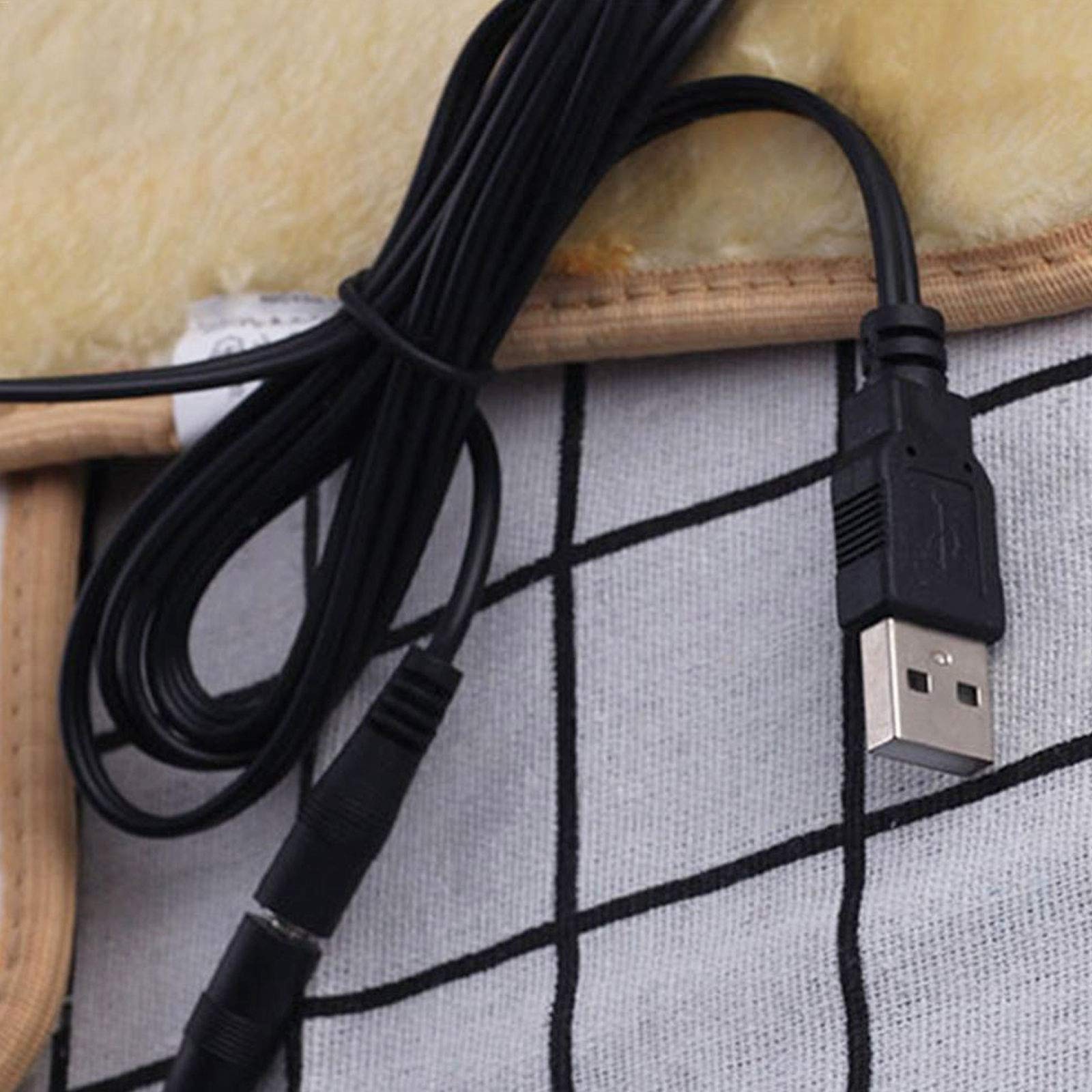 NANANA Semelles Chauffantes, Semelles Chauffantes Électriques Semelles de Chaussures Chauffantes USB Réutilisables Lavables pour la Chasse, Le Ski, la Pêche, la Randonnée, Lavable,B,36~37