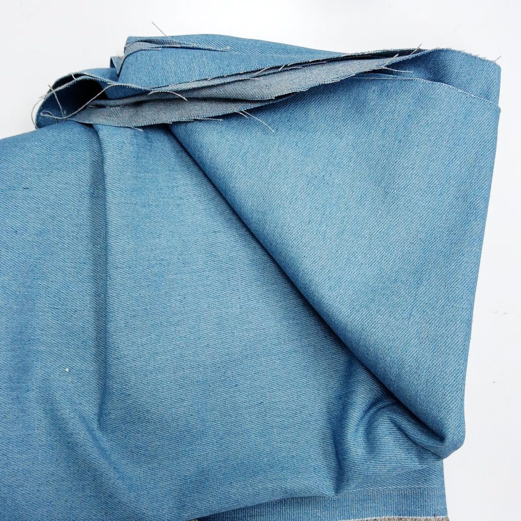 Indigo Blue 10 oz 100% Cotton Denim Chambray Fabric,56 Inches Wide, by The Yard - Image 5