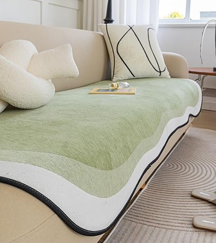 vctops Funda de sofá de lujo en degradado de chenilla, antideslizante, súper suave, funda protectora de muebles, alfombras para sala de estar y vctops Funda de sofá de lujo en degradado de chenilla, antideslizante, súper suave, funda protectora de muebles, alfombras para sala de estar y
