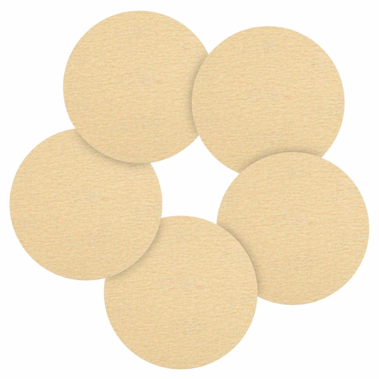 CoCud 100 Pcs 152 mm Sanding Disc 180 Grit Round Hook and Loop Sandpaper Fit for Orbital Sander or Automotive Car Repairing, Grinding and Polishing, Yellow