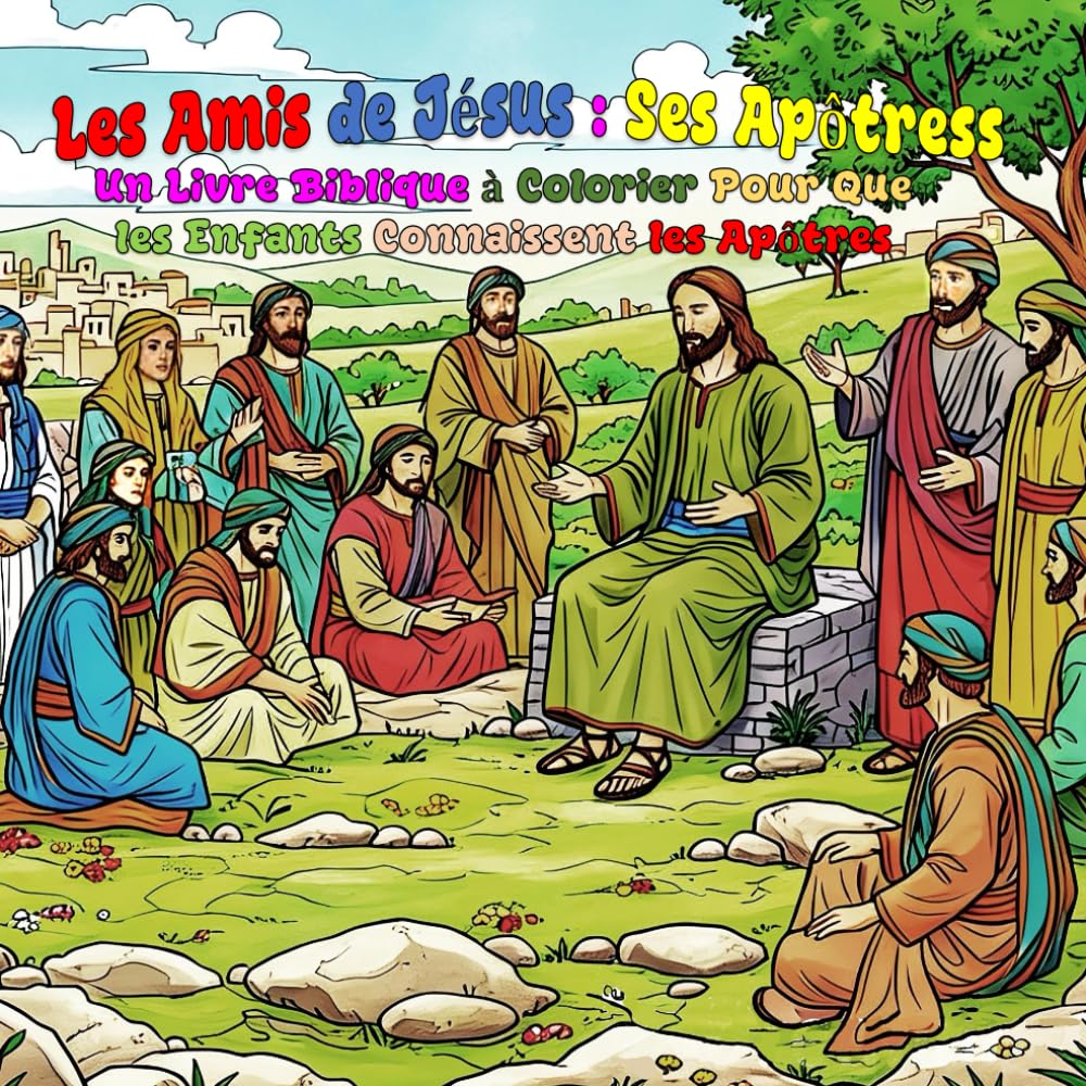 Les Amis de Jésus : Ses Apôtress: Un Livre Biblique à Colorier Pour Que les Enfants Connaissent les Apôtres