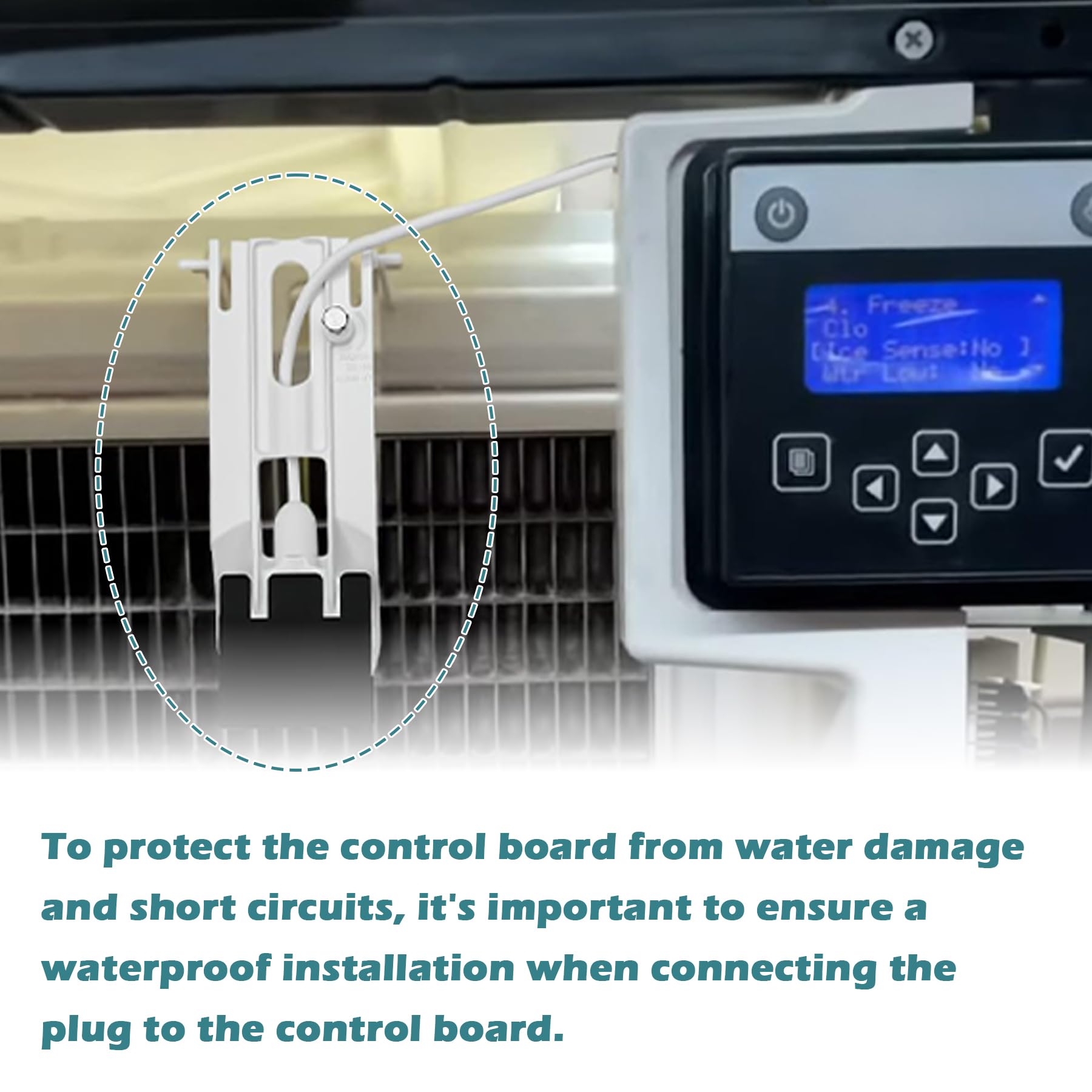 000008660 Conjunto de sonda de espesor de hielo para Manitowoc, control de espesor de hielo, piezas de máquina de hielo para Manitowoc, compatible con la máquina de hielo de la serie Indigo etc