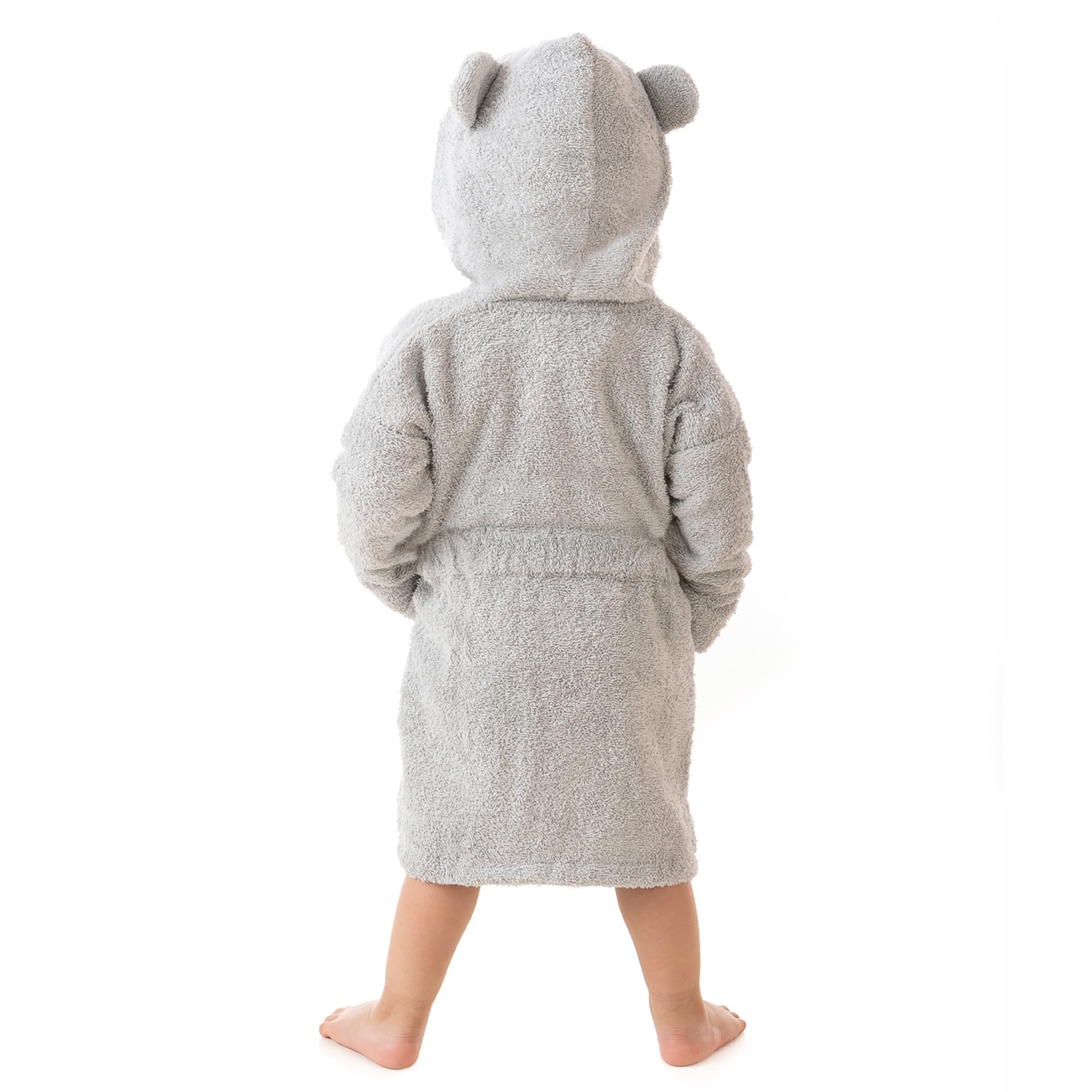 LEBENGOOD - Accappatoio Bambini adolescenti Cotone: Bambino, Bambina, 100% Cotone OEKO-TEX - 2 tasche, cintura, cappuccio