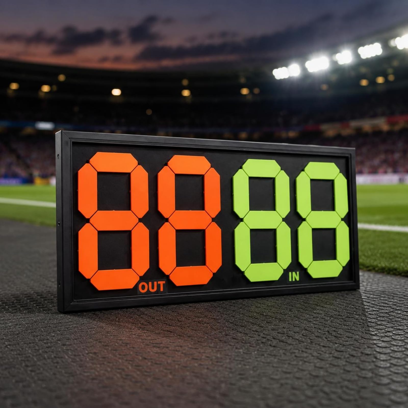 Qianly Tabellone Sostituzioni Calcio Materiale PP Tabellone Sostituzione Calcio Portatile Attrezzatura Sportiva per Ufficiali Sportivi, Piccolo