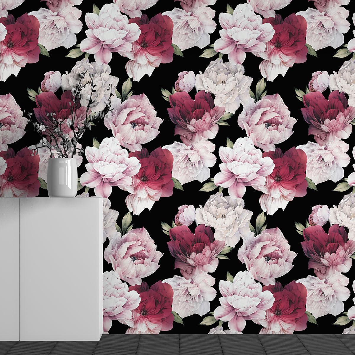Papier peint panoramique fleurs Lumalea 390x244 cm cache défauts mur
