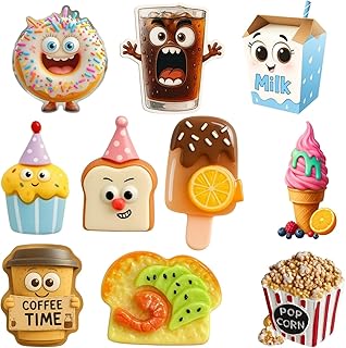 Fun Kitchen Fridge Magnet Set of 10 – Cute Decorative Magnets for Refrigerator, Whiteboard & Locker – Strong Hold, Waterpr... Price In India
