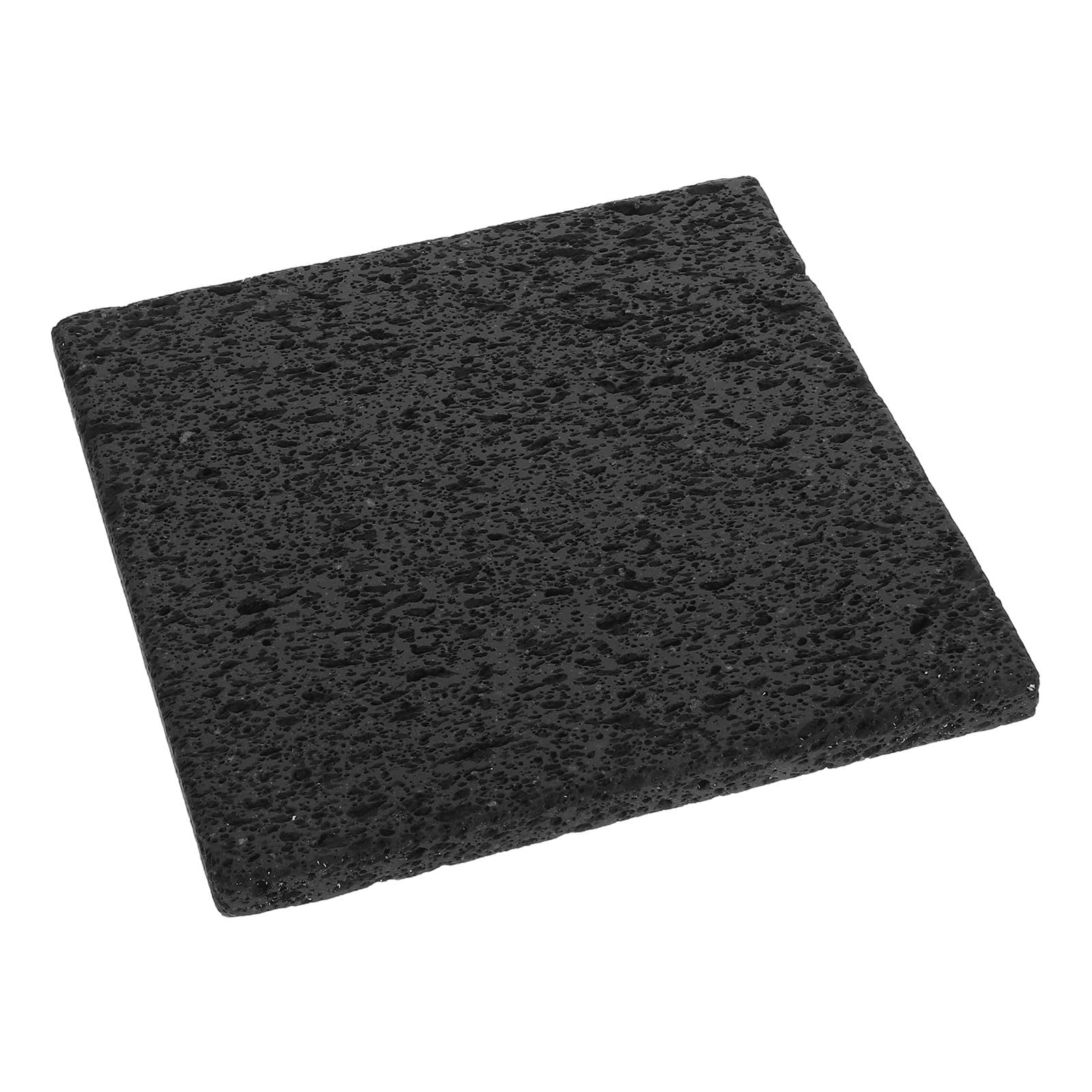 Gatuida Pietra Lavica per Barbecue Coreano in Pietra Naturale Nero, Resistente al Calore e Facile da Pulire, Piastra Rettangolare per Grigliare Pesce e Verdure in Cucina Indoor