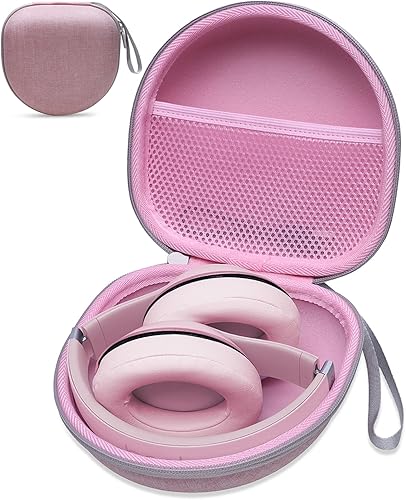Funda para auriculares compatible con auriculares BERIBESTOZOKVIDIOBeatsSoundcore Anker con cancelación de ruido, color rosa