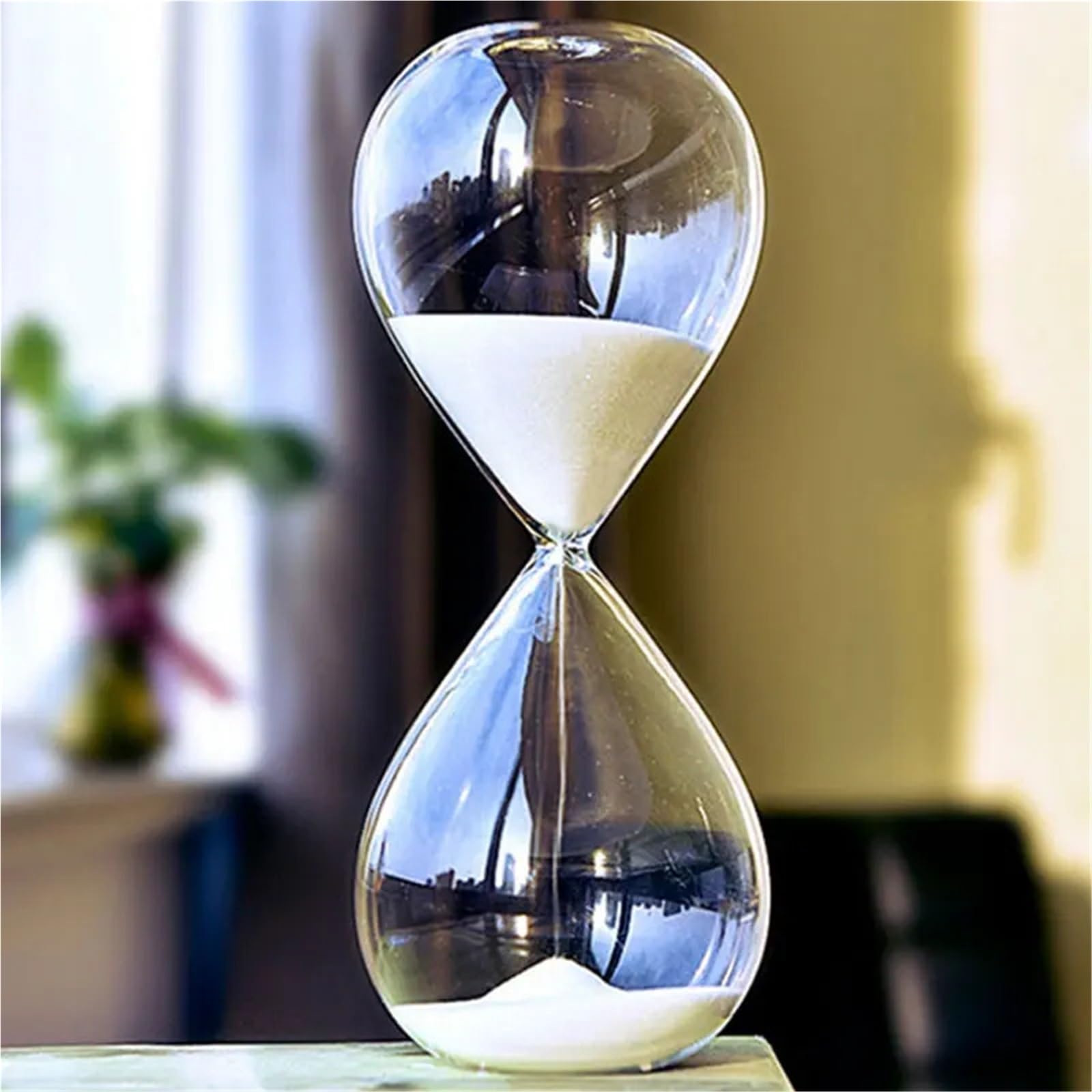 MRKU Clessidra con Sabbia, 2 Pezzi, 5 Minuti, Orologio con Sabbia in Vetro Come Decorazioni per la casa