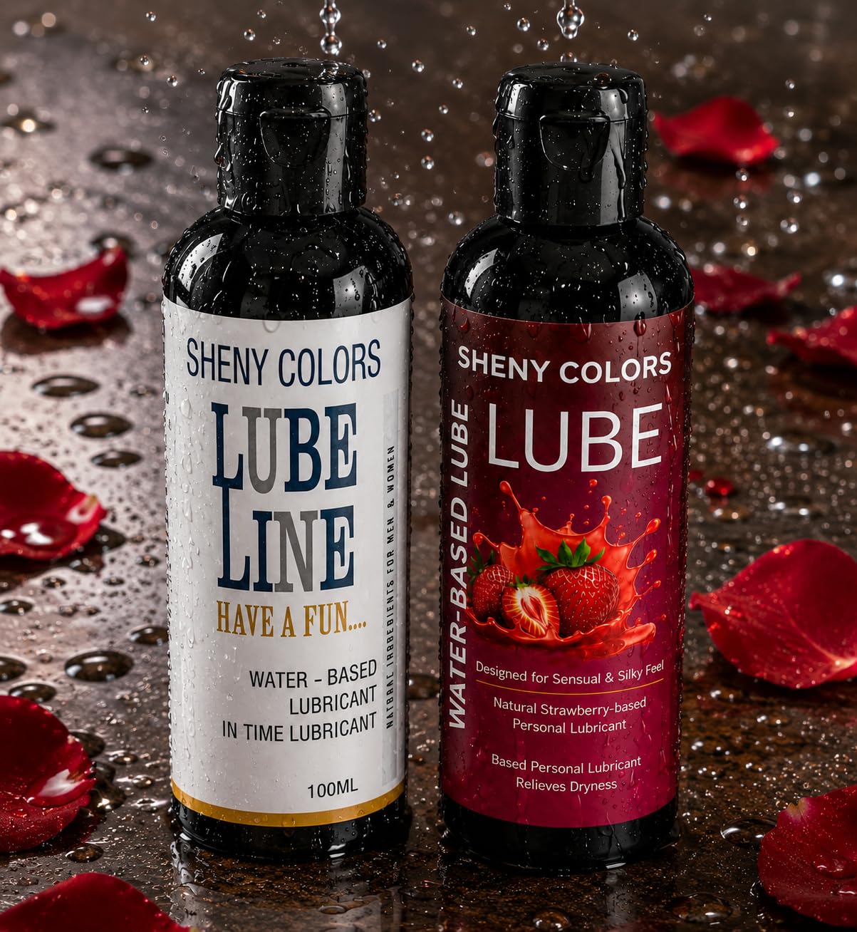 Lubricant for Men and Women - Premium Strawberry Flavour - Water Based Lube, 100ml, Pack of 2-image-16