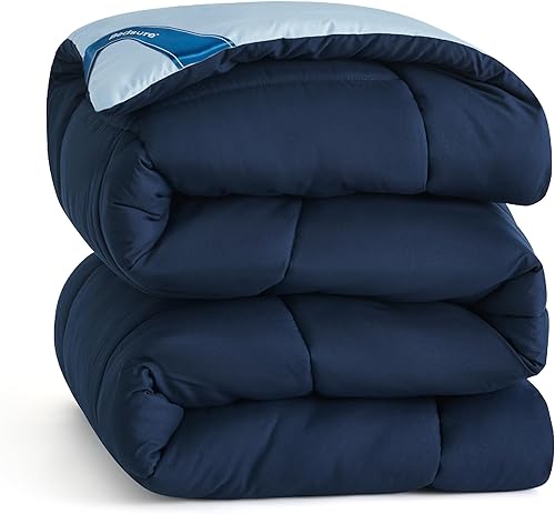 Bedsure Edredón reversible tamaño matrimonial, edredón acolchado para todas las estaciones, edredón alternativo al plumón tamaño matrimonial con