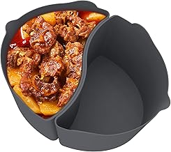Dompion Silicone Slow Cooker Liners, Reusable 2 Divider Insert Fits for Crock-pot Oval 6 QT Slow Cooker, Dishwasher Safe, ...