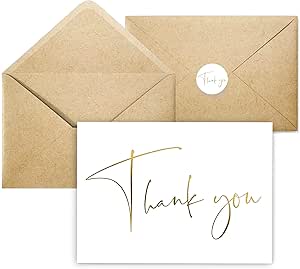 Amazon.com : GardenCity Thank You Cards - 30 Pack (White) : Office Products