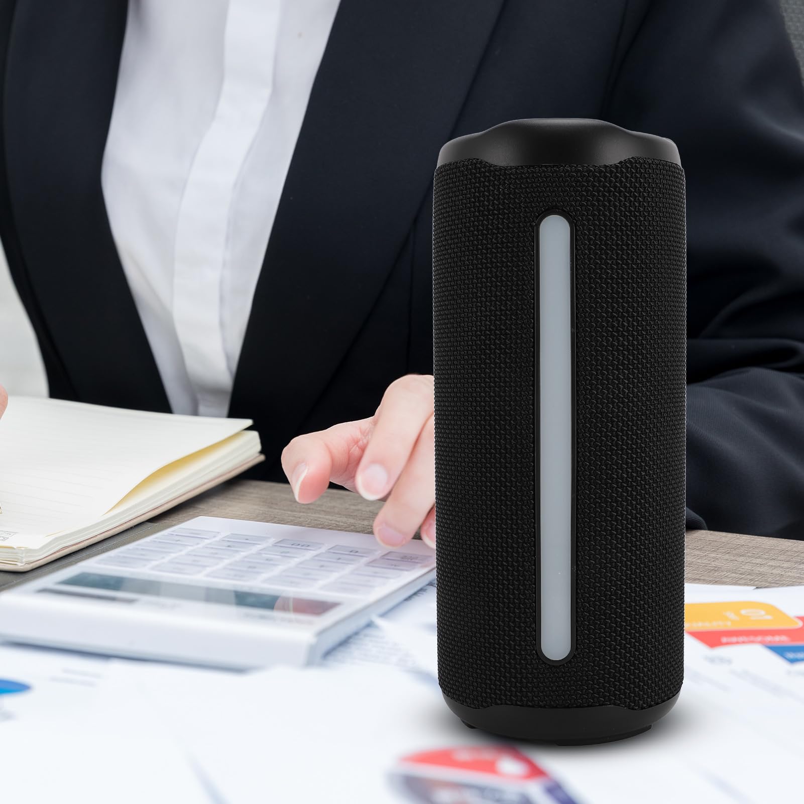 Głośniki Bluetooth, Przenośny Głośnik Stereo WL ze światłem RGB, Wodoodporne Głośniki IPX4 z Bluetooth 5.3, Wbudowany Mikrofon, Obsługa Karty Pamięci 128 GB na imprezę domową na