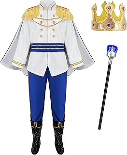 GZ-LAOPAITOU Boys Prince Charming Costume - Royal Outfit for Kids Birthday, Halloween Cosplay Dress Up