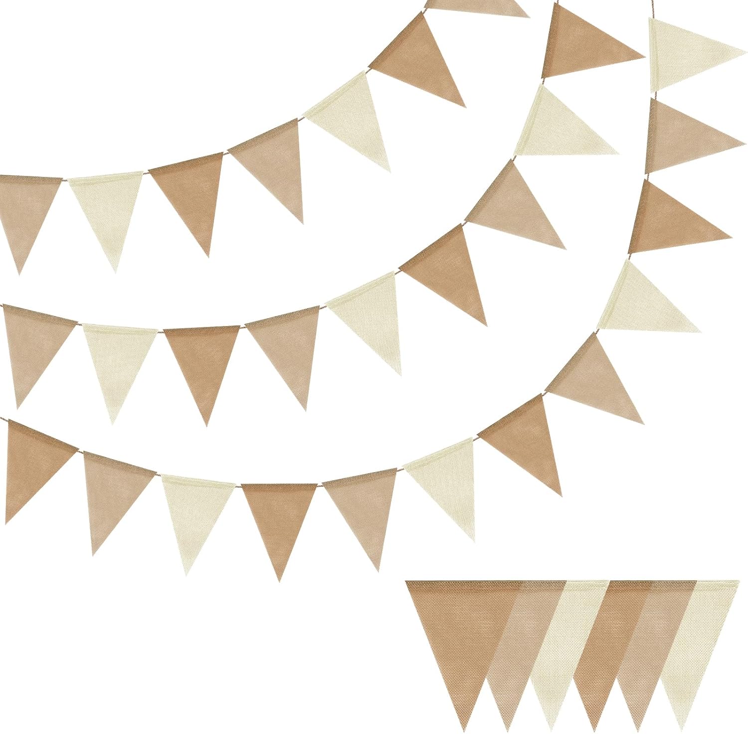 Kaluofan Pennant Banner Flags, 39Ft Rainbow Triangle Flag Bunting