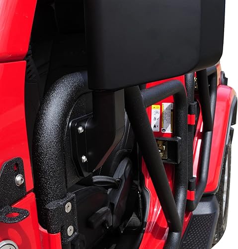 Miniatura 6 de Espejos laterales para puerta tubular de media puerta, espejo de reflexión para Jeep Wrangler CJ7 YJ TJ JK JLGladiator JTCherokee XJ -1 par