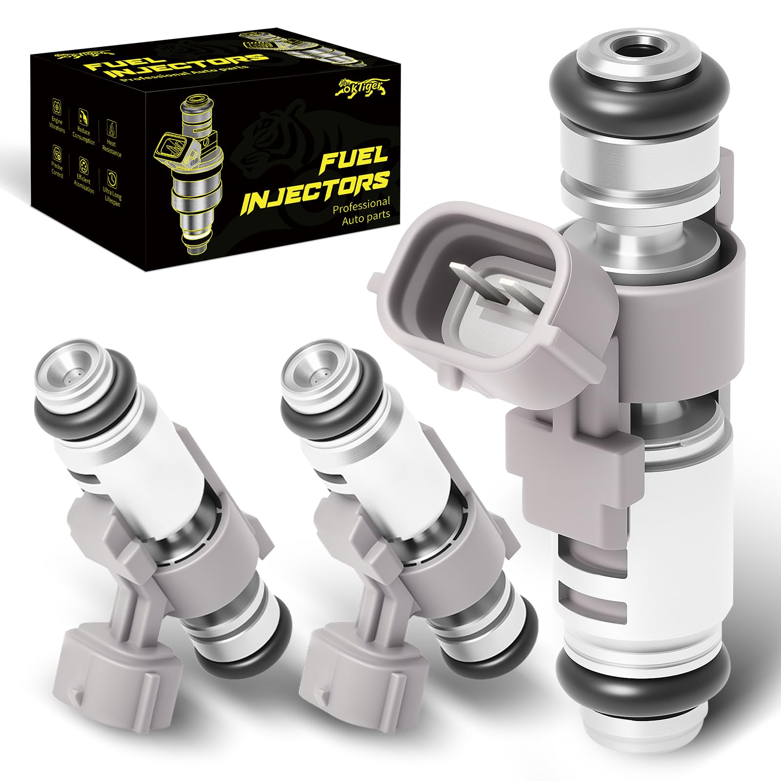 Amazon.com: Oktiger 490560038 Set of 3 Fuel Injectors Fit for