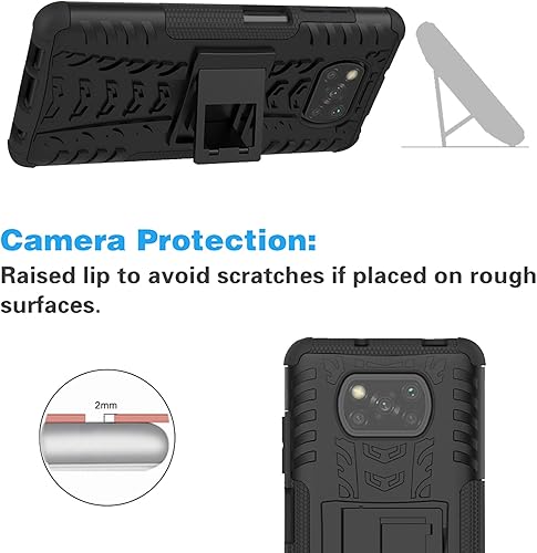 Miniatura 4 de Asuwish Funda de teléfono para Poco X3 XW US Naranja