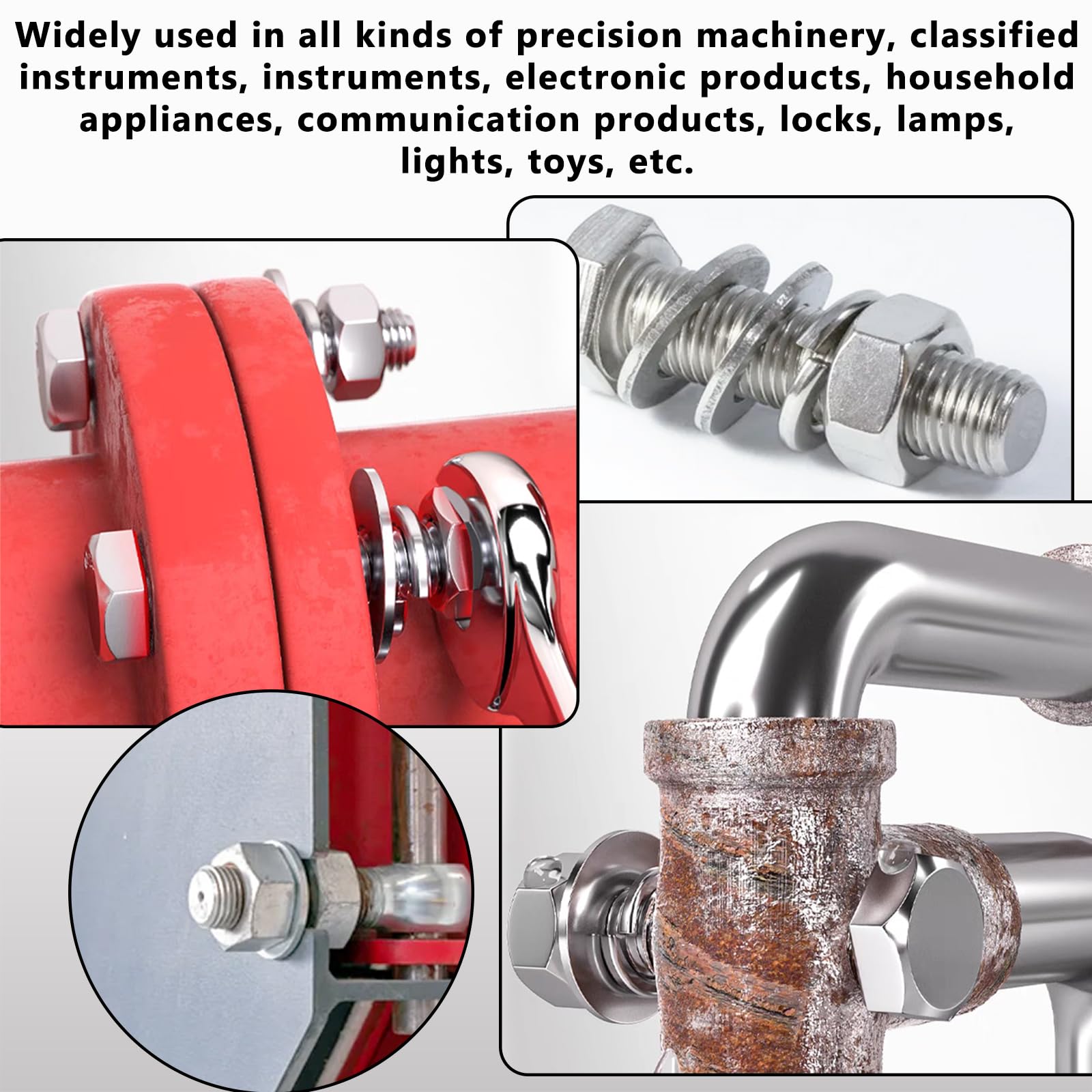 550 Stainless Steel Flat Washers - Durable & Versatile -4 550 Stainless Steel Flat Washers - Durable & Versatile -4