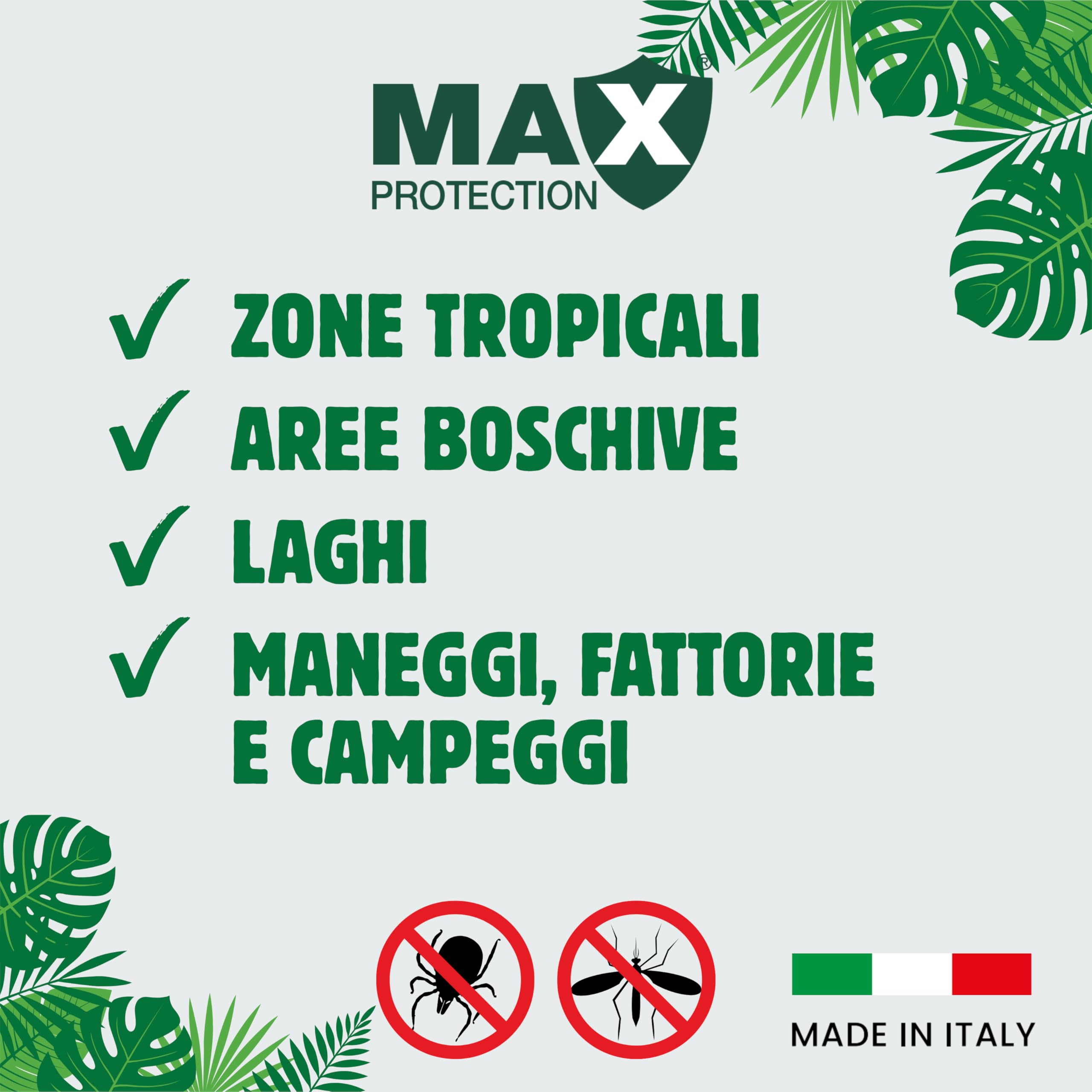 Colpharma Spray Repellente Antizanzare Max Protection Active – Protezione Prolungata