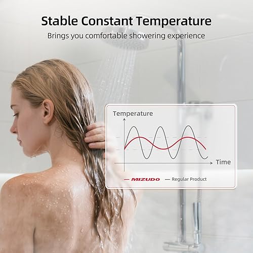 Vista 16 de MIZUDO Calentador de agua eléctrico sin tanque de 6.5 kW, calentador de agua caliente instantáneo de 240 voltios bajo demanda, hasta 1.5 GPM