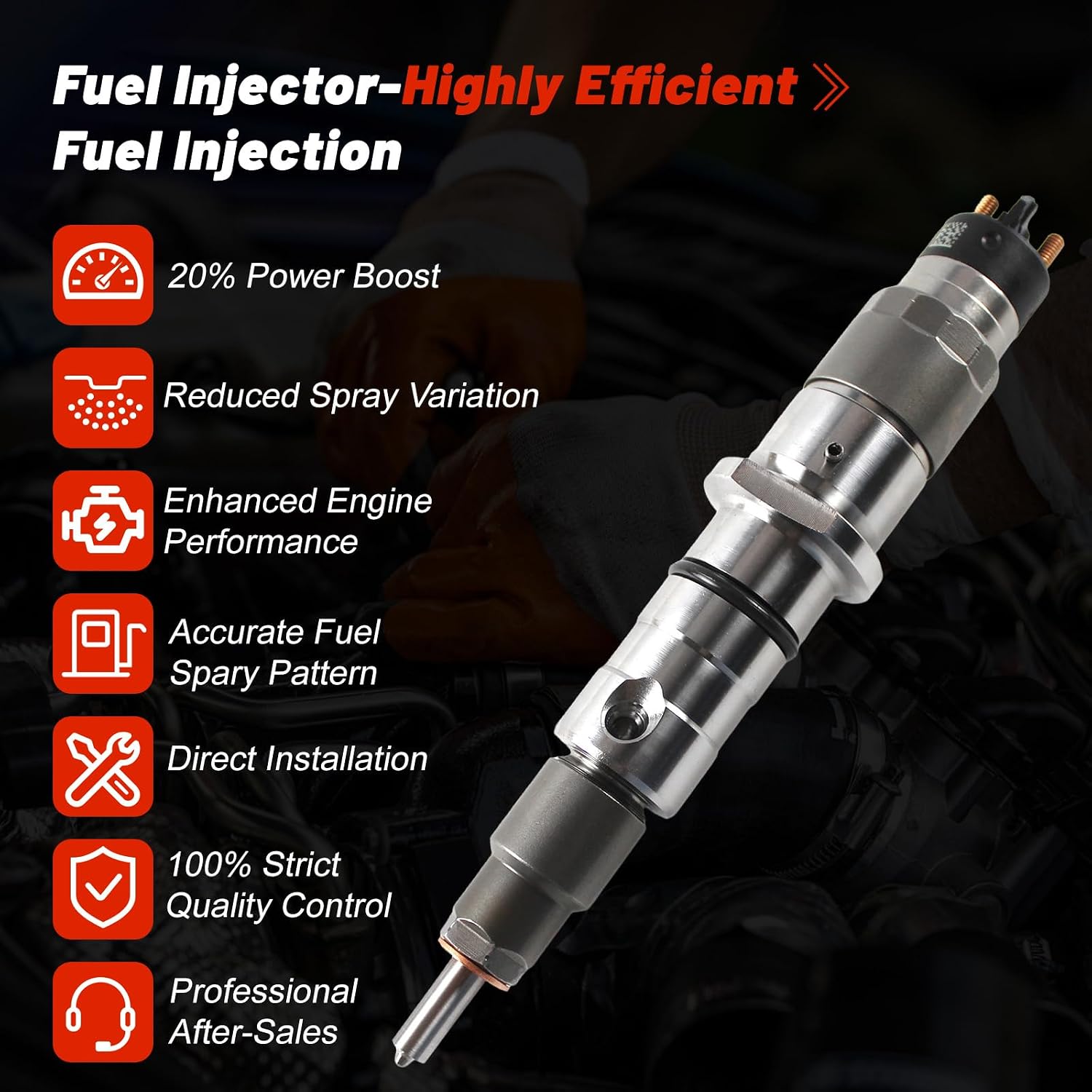 6PCS 0445120236 5263308 6754-11-3100 6745-11-3102 Common Rail Injector for Cummins ISL9 QSL9 Engine New Holland T8030 T8040 T9120 TG275 TG305 Case 245 275 5088 6088 7088