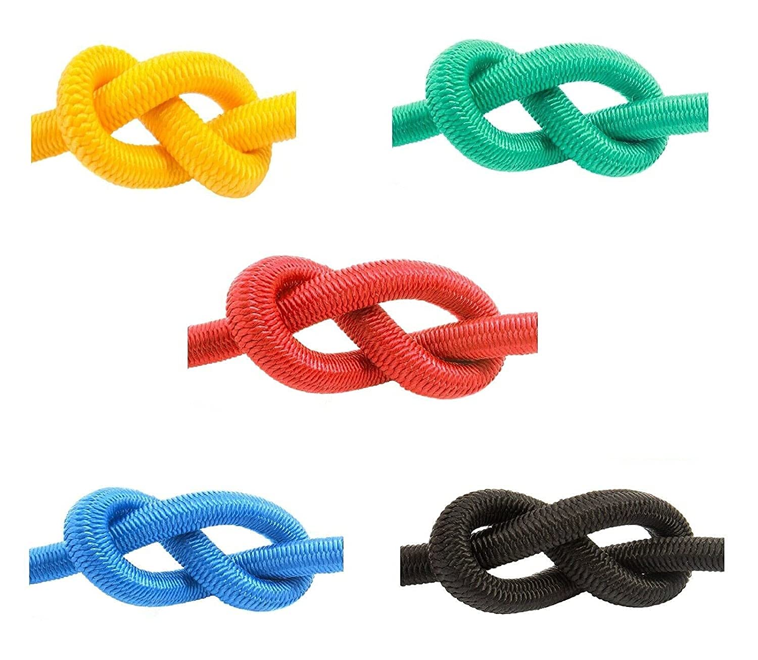 ELASTIC BUNGEE ROPE SHOCK CORD TIE DOWN WHITE BLACK VARIOUS LENGTH / THICKNESS 4mm 5mm 6mm 8mm 10mm 12mm Red Green Blue Black White (12mm, Green, 50)