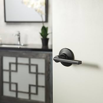 Schlage F170 LAT 622 Latitude Single Dummy Door Lever, Matte Black