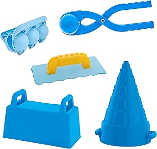 Superio Sand Snow Toys Snowball Maker Snow Cone Snow Bricks Sand Castle Kit Trowel Ice Cream Ball Maker Snow Toys Molds Outdoor Winter Fun for Kids and Toddlers (5)