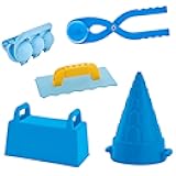 Sand Castle, Beach Outdoor Winter Snow Toys for Kids – Snow Brick Maker, Igloo Snow Fort Building Kit, Tower Block Shaper, Trowel, Snowball Maker