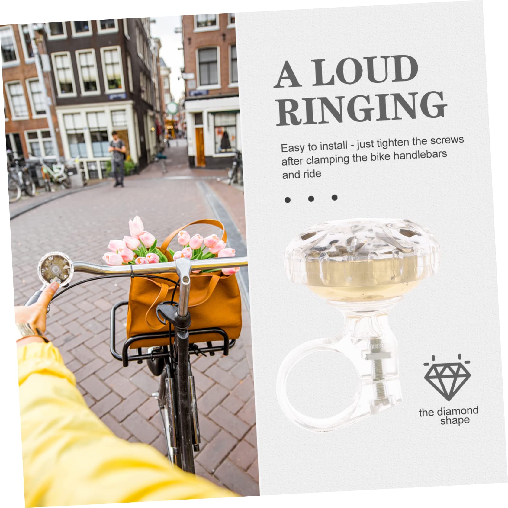 Yardwe 2st Fahrradklingel Lenkerring Glocke Rennradklingel Accessoires Für Mädchen Fahrradlenker Klingeln Kinderfahrrad Lauter Klarer Fahrradring Autoklingel Multifunktion Rotieren Nylon