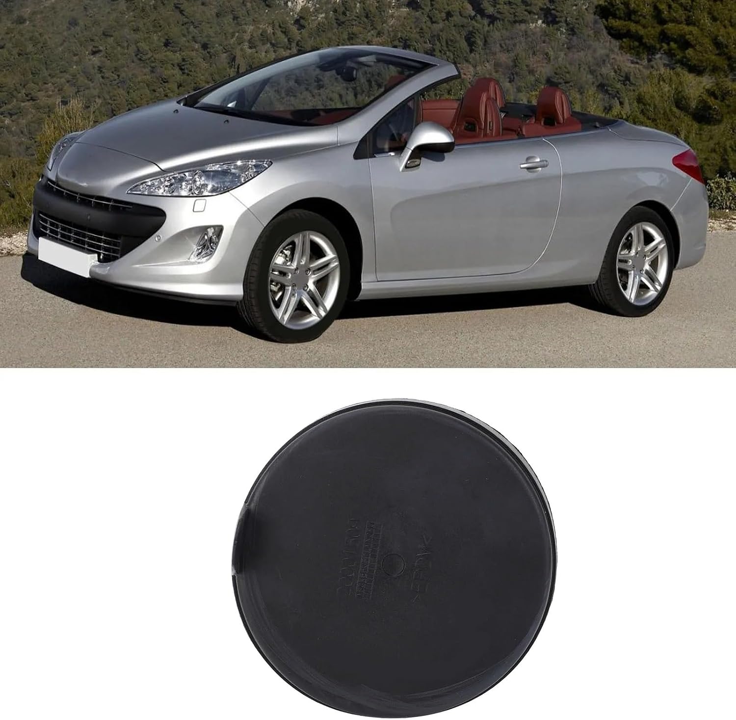 Headlamp Bulb Dust Cover for 308CC 2008‑2013 20001509 Headlight Cover Car Headlight Dust Cover 6203E4 Headlamp Dust Replacement