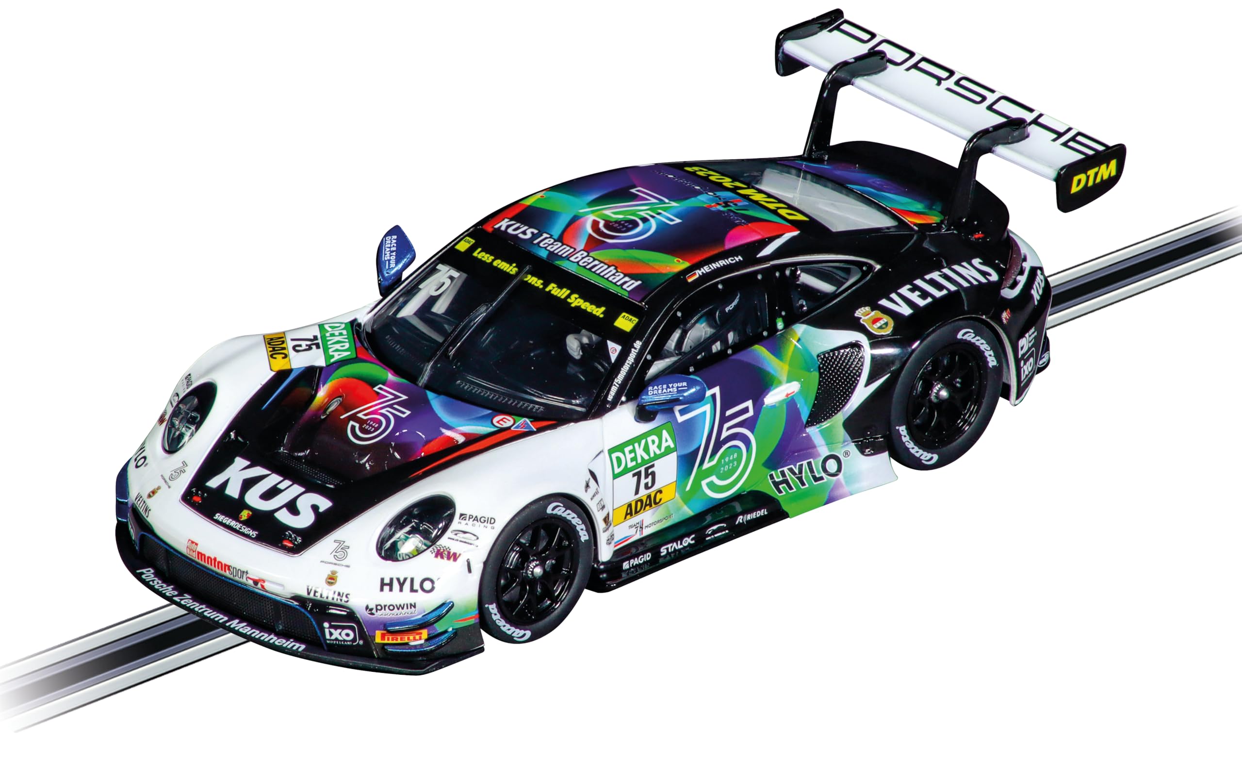 Amazon.com: Carrera 27764 Porsche 911 GT3 R Team Bernhard, No.75