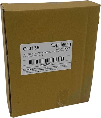 Miniatura 27 de Spieg Passenger Side Mirror Glass for 2011-2014 BMW X3 F25 Heated Glass with Backing Plate 4 Pins Right 51-16-2-991-666