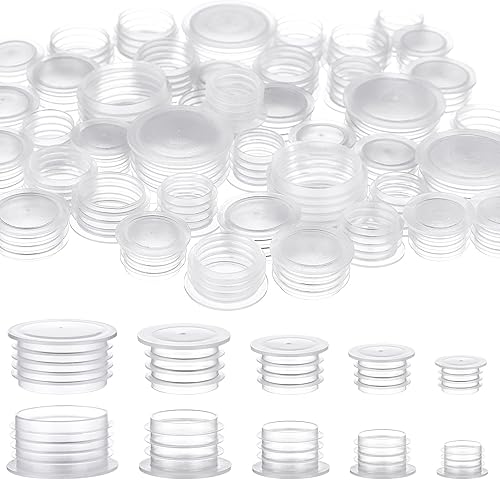 100 tapones para salero y pimentero de 12 pulgada, 916 pulgadas, 58 pulgadas, 1116 pulgadas y 78 pulgadas, tapón de repuesto para salero y