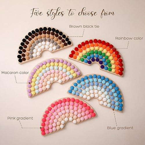 Miniatura 7 de ibwaae Juego de cuentas de madera para clasificación de colores, juego de conteo a juego, conteo de cuentas, habilidades motoras finas, juguetes
