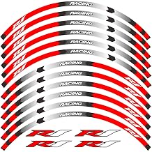 Motorcycle Rim Stripes Decals Wheel Sticker Reflective Tape for Yamaha YZF R1 1998-2022/R1M 2015-2022/R1S 2001 2016-2018