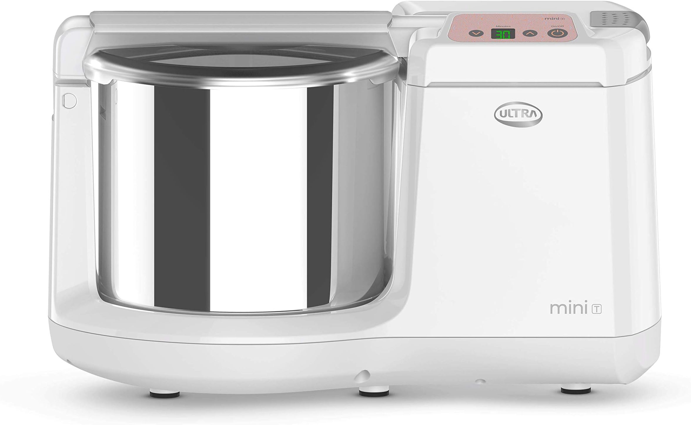 Macina Umido ULTRA Mini Da Tavolo 1,25 Litri – Acciaio Inox, Pietre Coniche, Per Famiglie Piccole, 110V