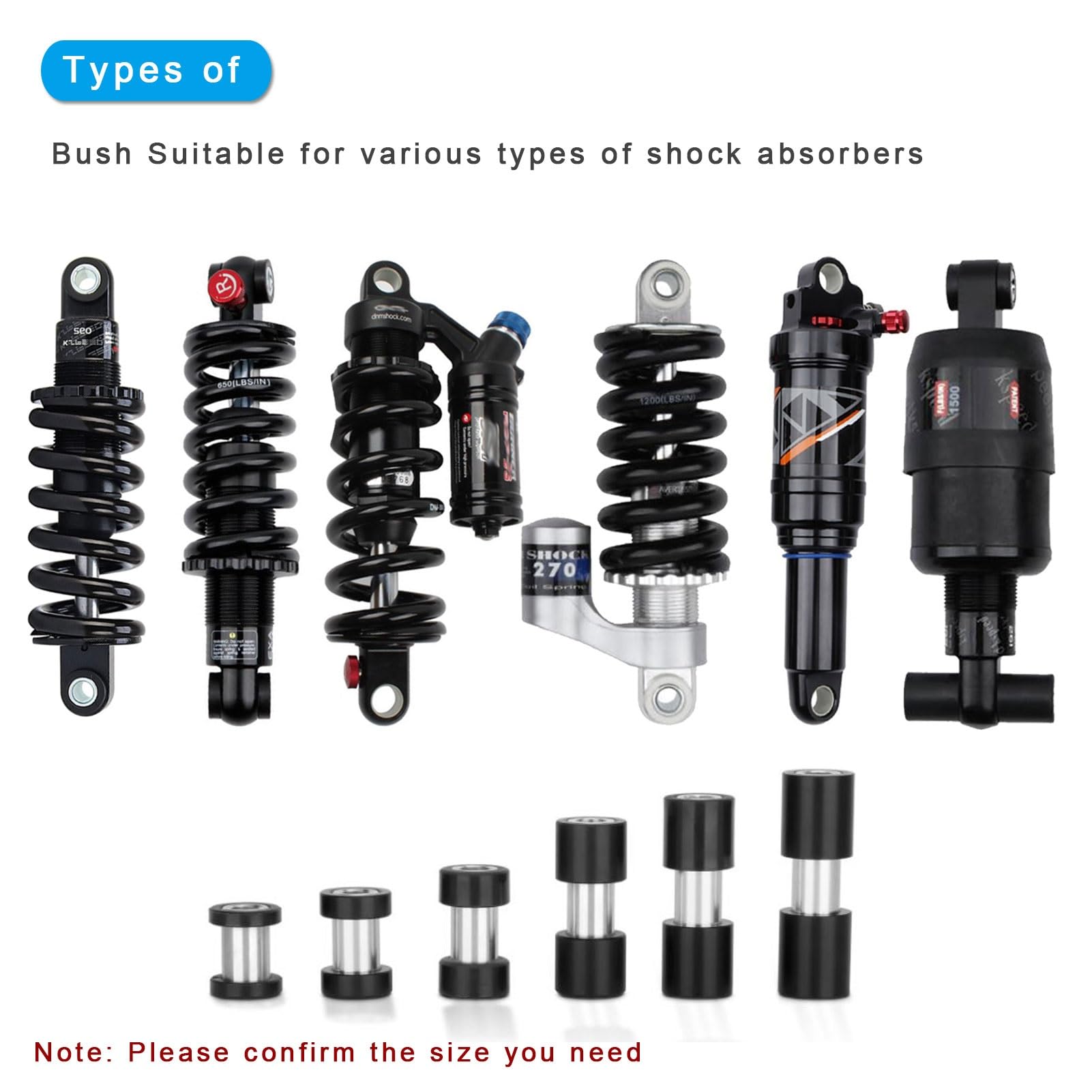 Amazon.co.jp: ZECHAO リアショックアブソーバーライナー、ブッシュ