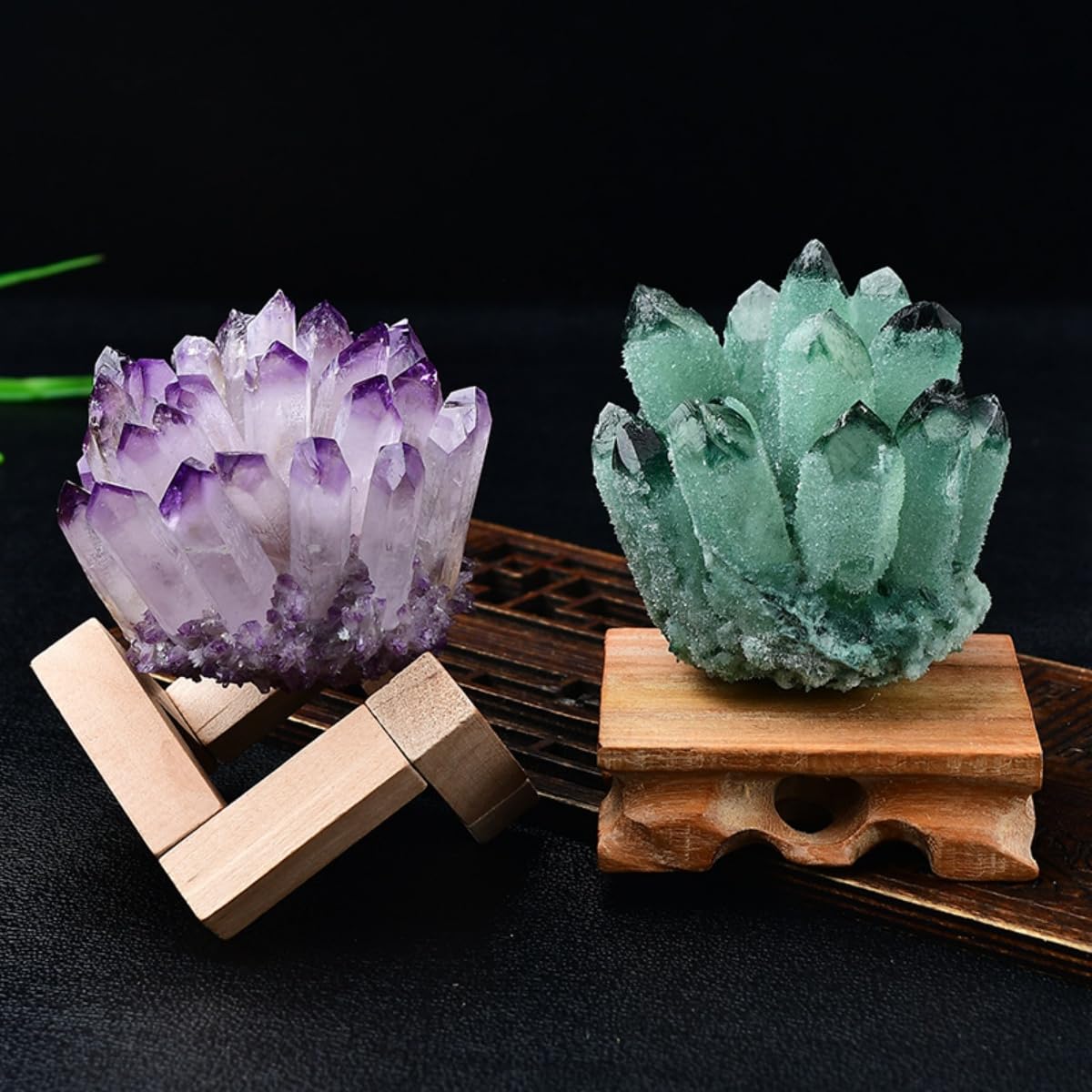 水晶 クリスタル 原石 クラスター クォーツ : 天然石 天然水晶 319g 1