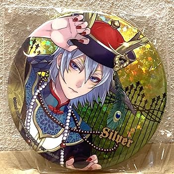 Amazon.co.jp: ツイステ ホログラム缶バッジ スケアリー シルバー