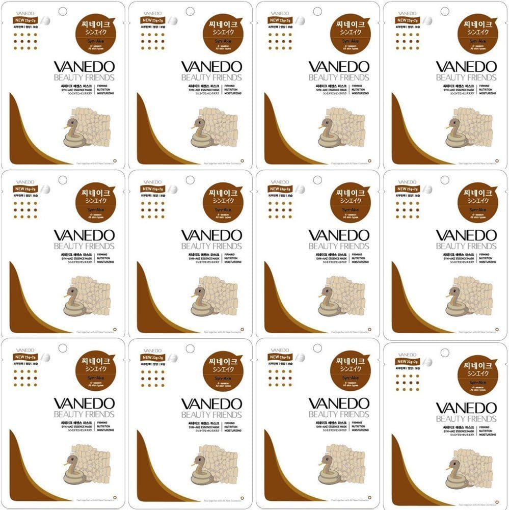 Vanedo Beauty Friends Sheet Mask- Syn-Ake (12 Sheets)