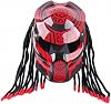 Motorcycle Personality Helmet Predator Warrior Carbon Fiber Helmet,A,XXL