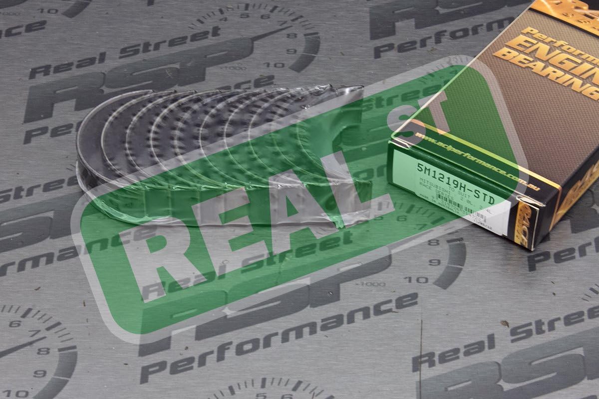 ACL 5M1219H-STD Main Bearing (5M1219H-Std s; Tri-Metal; Upper & Lower; For Engines Equipped W/Thrust washers), 1 Pack