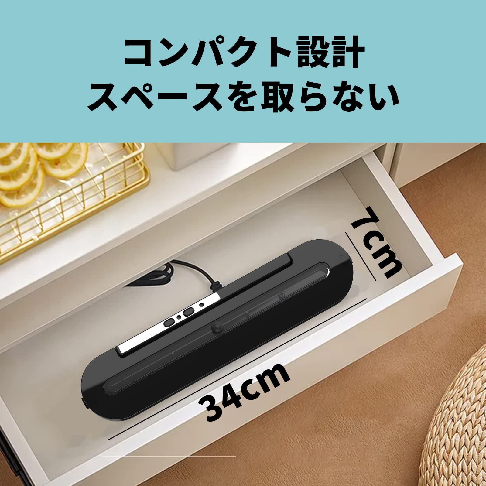 Amazon.co.jp: ATITI 真空パック機 真空パック 家庭用 小型 -60Kpa吸引