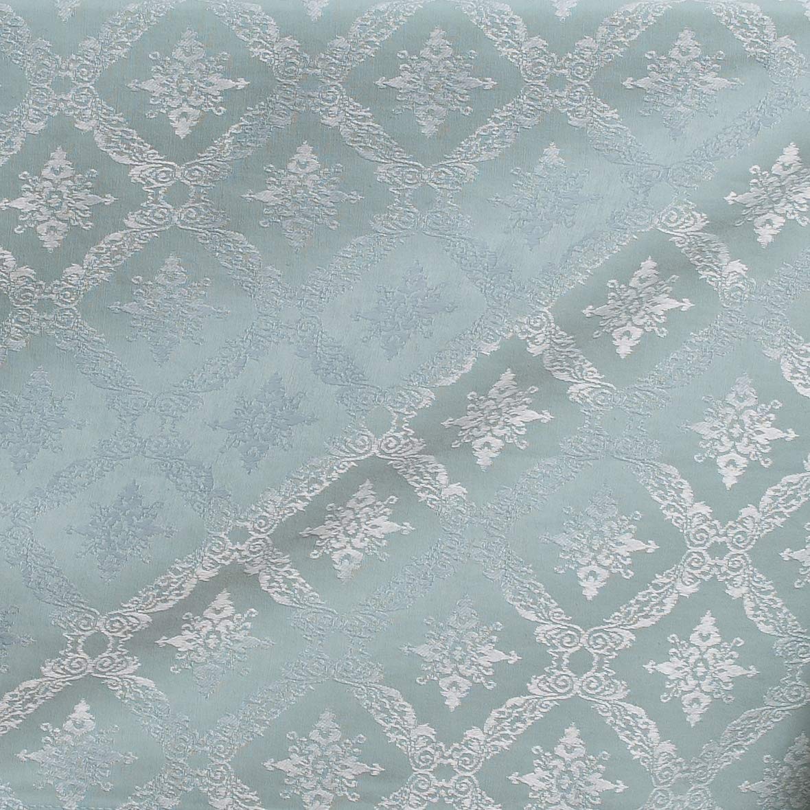 DecoKing Tischdecke rund 160x160 cm Baumwolle Barock Minze Maya